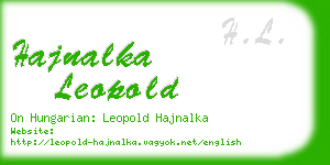 hajnalka leopold business card